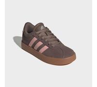 Sneaker ADIDAS SPORTSWEAR "VL COURT 3.0", Mädchen, Gr. 35, braun (earth strata, semi frozen turbo, amber gum), Leder, Synthetik, Schuhe Sneaker, inspiriert vom Design des adidas Handball Spezial (9184