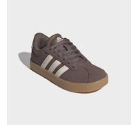 Sneaker ADIDAS SPORTSWEAR "VL COURT 3.0", Mädchen, Gr. 35, earth strata, chalk weiß, gum 3, Leder, Synthetik, Schuhe Sneaker, inspiriert vom Design des adidas samba, für Kinder & Jugendliche (95532728