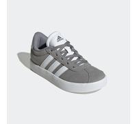 Sneaker ADIDAS SPORTSWEAR "VL COURT 3.0", Mädchen, Gr. 37, grau (grau three, cloud weiß, grau two), Leder, Synthetik, Schuhe Sneaker, inspiriert vom Design des adidas samba (71005810-37) grau three, c
