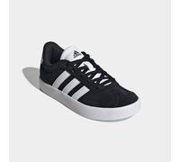 Sneaker ADIDAS SPORTSWEAR "VL COURT 3.0", Mädchen, Gr. 37, schwarz-weiß (core schwarz, ftwr weiß, core schwarz), Leder, Synthetik, Schuhe Sneaker, inspiriert vom Design des adidas samba, für Kinder &