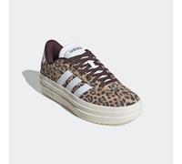Sneaker ADIDAS SPORTSWEAR "VL COURT BOLD", Damen, Gr. 42,5, weiß (magic beige, cloud weiß, shadow braun), Leder, Synthetik, Schuhe Sneaker, mit Leo Print (71336812-42,5) magic beige, cloud weiß, shado