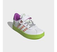 Sneaker ADIDAS SPORTSWEAR "VL COURT BUZZ EL C", Mädchen, Gr. 32, cloud weiß, ftwr weiß, semi solar grün, Synthetik, Textil, Schuhe Sneaker, für Kinder & Jugendliche (81076220-32) cloud weiß, ftwr weiß