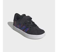 Sneaker ADIDAS SPORTSWEAR "VL COURT SPIDER-MAN EL C", Mädchen, Gr. 31, core schwarz, royal blau, violet, Leder, Synthetik, Schuhe Sneaker, für Kinder & Jugendliche (82601239-31) core schwarz, royal bl