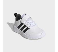 Sneaker ADIDAS SPORTSWEAR "VL MOVE EL C", Mädchen, Gr. 30, cloud weiß, core schwarz, ftwr weiß, Synthetik, Textil, Schuhe Sneaker, mit Klettverschluss, für Kinder (94416150-30) cloud weiß, core schwar