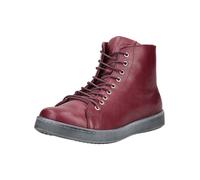 Sneaker ANDREA CONTI "Andrea Conti Sneaker Leder", Damen, Gr. 42, rot, grau, Leder, Schuhe Sneaker (33756311-42) rot, grau