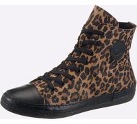 Sneaker ANDREA CONTI, Damen, Gr. 36, braun (schwarz, braun, leo), Glattleder, Leder, Rindsleder, Schuhe Sneaker (69908252-36) schwarz, braun, leo