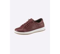 Sneaker ANDREA CONTI, Damen, Gr. 36, rot (burgund), Glattleder, Leder, Rindsleder, Schuhe Sneaker (94215617-36) burgund