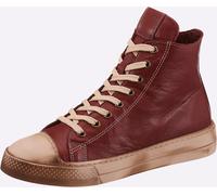 Sneaker ANDREA CONTI, Damen, Gr. 38, bordeaux, taupe, Leder, Rindsleder, Schuhe Sneaker (77195853-38) bordeaux, taupe