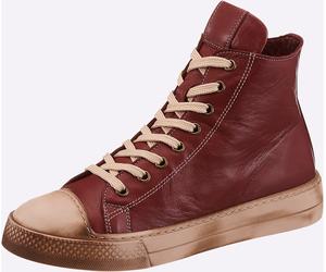Sneaker ANDREA CONTI, Damen, Gr. 38, bordeaux, taupe, Leder, Rindsleder, Schuhe Sneaker (77195853-38) bordeaux, taupe