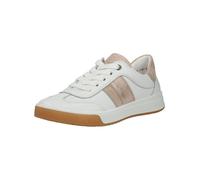 Sneaker ARA "Ara Sneaker Glattleder", Damen, Gr. 39, beige (weiß, beige), Glattleder, Schuhe Sneaker (93034309-39) weiß, beige