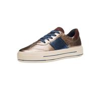 Sneaker ARA "Ara Sneaker Glattleder", Damen, Gr. 41, gold (cashmere), Glattleder, Schuhe Sneaker (42592838-41) cashmere
