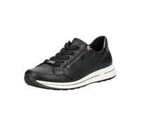 Sneaker ARA "Ara Sneaker Glattleder", Damen, Gr. 44, schwarz, Glattleder, Schuhe Sneaker (64102723-44) schwarz