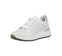 Sneaker ARA "Ara Sneaker Leder", Damen, Gr. 39, weiß, silber, Leder, Schuhe Sneaker (31592053-39) weiß, silber