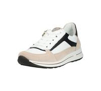 Sneaker ARA "Ara Sneaker Leder", Damen, Gr. 40, beige (weiß, schwarz), Leder, Schuhe Sneaker (90573157-40) weiß, schwarz