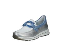 Sneaker ARA "Ara Sneaker Leder", Damen, Gr. 43, silber, Leder, Schuhe Sneaker (86706732-43) silber