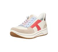 Sneaker ARA "Ara Sneaker Leder", Damen, Gr. 41, weiß, rot, Leder, Schuhe Sneaker (12792306-41) weiß, rot