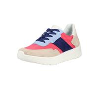 Sneaker ARA "Ara Sneaker Lederimitat", Damen, Gr. 40, bunt (beige, blau), Lederimitat, Schuhe Sneaker (65663924-40) beige, blau