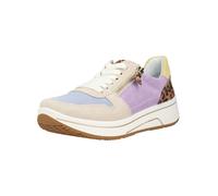 Plateausneaker ARA "SAPPORO 3.0", Damen, Gr. 6 (39), multicolor, leo, Veloursleder, Velourslederimitat, Schuhe Plateausneaker, Freizeitschuh, Halbschuh, Schnürer mit High Soft-Ausstattung, H-Weite (92