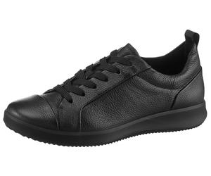 Sneaker ARA "ROMA", Damen, Gr. 6,5, schwarz, Glattleder, unifarben, Schuhe Sneaker, Freizeitschuh, Halbschuh, Schnürschuh mit High Soft Fußbett, G-Weite (40375518-6,5) schwarz