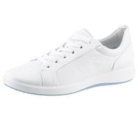 Sneaker ARA "ROMA", Damen, Gr. 8 (42), weiß, Glattleder, unifarben, Schuhe Sneaker, Freizeitschuh, Halbschuh, Schnürschuh mit High Soft Fußbett, G-Weite, Topseller (51046424-8) weiß