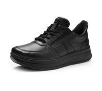 Sneaker ARA "SAPPORO", Damen, Gr. 6 (39), schwarz, Glattleder, unifarben, Schuhe Sneaker, Plateausneaker, Schnürschuh in Komfortweite H (= sehr weit) (94529455-6) schwarz