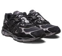 Sneaker ASICS SPORTSTYLE "GEL-NYC", Damen, Gr. 45, schwarz (schwarz, grau), Leder, Synthetik, Schuhe Sneaker, Topseller (78318239-45) schwarz, grau