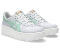 Sneaker ASICS SPORTSTYLE "JAPAN S PF", Damen, Gr. 42, weiß (weiß, mint tint), Leder, Synthetik, Schuhe Sneaker (94774606-42) weiß, mint tint