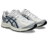 Sneaker ASICS SPORTSTYLE "JOG 100S", Damen, Gr. 44, weiß, independence blau, Synthetik, Schuhe Sneaker (62125559-44) weiß, independence blau