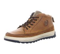 Sneaker aus Leder zum Schnüren, Cognac, Größe 39