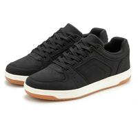 Sneaker AUTHENTIC LE JOGGER "Schnürhalbschuh, Freizeitschuh, Schnürschuh, Turnschuh", Herren, Gr. 40, schwarz, Obermaterial: 100% Lederimitat. Decksohle: 100% Textilmaterial. Futter: 100% Textilmateri