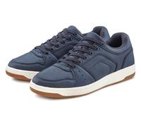 Sneaker AUTHENTIC LE JOGGER "Schnürhalbschuh, Freizeitschuh, Schnürschuh, Turnschuh", Herren, Gr. 42, blau (navy), Obermaterial: 100% Lederimitat. Decksohle: 100% Textilmaterial. Futter: 100% Textilma