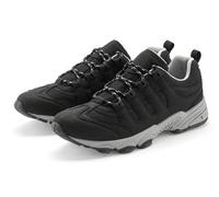 Sneaker AUTHENTIC LE JOGGER "Schnürschuh, Freizeitschuh, Schnürhalbschuh, Wanderschuh", Herren, Gr. 42, schwarz (schwarz, gelb), Obermaterial: 100% Textilmaterial. Decksohle: 100% Textilmaterial. Futt