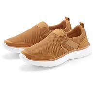 Sneaker AUTHENTIC LE JOGGER "Slipper, Halbschuhe, Freizeitschuhe, Turnschuh, Slip-On-Sneaker", Herren, Gr. 44, braun (camelfarben), Obermaterial: 100% Textilmaterial. Decksohle: 100% Textilmaterial. F