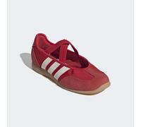 Sneaker Ballerinas ADIDAS SPORTSWEAR "BARREDA MARY JANE", Damen, Gr. 38, better scarlet, sanftes weiß, gum 3, Leder, Textil, Schuhe (67138768-38) better scarlet, sanftes weiß, gum 3