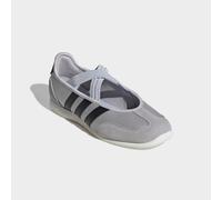 Sneaker Ballerinas ADIDAS SPORTSWEAR "BARREDA MARY JANE", Damen, Gr. 41, grau (silber metallic, core schwarz, sanftes weiß), Leder, Schuhe, inspiriert vom design des adidas samba mary jane (72931807-4