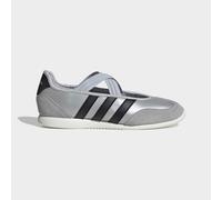 Sneaker Ballerinas ADIDAS SPORTSWEAR "BARREDA MARY JANE", Gr. 38, silber metallic, core schwarz, sanftes weiß, Leder, Schuhe (72931807-38) silber metallic, core schwarz, sanftes weiß