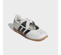 Sneaker Ballerinas ADIDAS SPORTSWEAR "BARREDA MARY JANE KIDS", Mädchen, Gr. 39, weiß (core weiß, core schwarz, silber metallic), Synthetik, Schuhe, Design auf den Spuren des adidas Samba Mary Jane (85