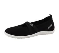 Sneaker Ballerinas KAPPA "LINN", Damen, Gr. 37, schwarz, weiß, Synthetik, Schuhe, Sommerschuhe, Freizeitschuh, Halbschuh, Slipper (69941049-37) schwarz, weiß