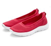 Sneaker Ballerinas LASCANA "Halbschuh, Slip-On-Sneaker", Damen, Gr. 36, pink, Obermaterial: 100% Textilmaterial. Decksohle: 100% Textilmaterial. Futter: 100% Textilmaterial. Laufsohle: 100% Synthetik,