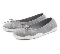 Sneaker Ballerinas LASCANA, Mädchen, Gr. 38, grau, Obermaterial: 100% Textilmaterial. Decksohle: 100% Textilmaterial. Laufsohle: 100% Synthetik, unifarben, Schuhe Sneaker Ballerinas, Slipper, Halbschu