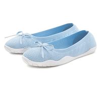 Sneaker Ballerinas LASCANA, Damen, Gr. 42, blau (hellblau), Obermaterial: 100% Textilmaterial. Decksohle: 100% Textilmaterial. Laufsohle: 100% Synthetik, unifarben, Schuhe, Slipper, Halbschuh, ultrale