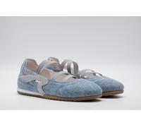 Sneaker Ballerinas REPLAY, Damen, Gr. 38, denim, Textil, kontrastfarbene Details, used, Schuhe, Slipper, Sommerschuh, Schlupfschuh mit seitlichen Strasssteinchen (97891366-38) denim