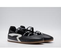 Sneaker Ballerinas REPLAY, Damen, Gr. 38, schwarz, Leder, kontrastfarbene Details, Schuhe, Slipper, Schlupfschuh mit elastischen Gummizügen (90949408-38) schwarz