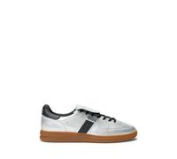Polo Ralph Lauren Sneaker aus echtem Rindsleder Modell 'BEDFORD' in Silber, Größe 39,5