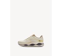 Slip-On Sneaker TAMARIS, Damen, Gr. 38, creme, kombiniert, Synthetik, Textil, Mesh, Minimalmuster, kontrastfarbene Details, Schuhe, Freizeitschuh, Halbschuh, in veganer Verarbeitung (81203256-38) crem