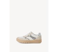 Tamaris Damen Sneaker Leder, beige, 38 EU