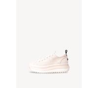 Plateausneaker TAMARIS "Milena" Gr. 40, beige (creme) Damen Schuhe Plateau Schnürschuhe mit komfortabler Innensohle (24180000-40)