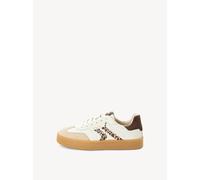 Tamaris Damenschuhe Sportliche Schnürer IVORY/LEOPARD IVORY/LEOPARD - Gr. - 42