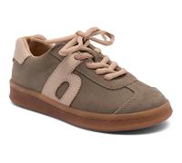 Sneaker BISGAARD "bay l Weite: normal", Mädchen, Gr. 30, bunt (khaki, rosa), Glattleder, Veloursleder, Schuhe Sneaker, Retro, Schnürer mit Lederfutter, Größenschablone zum Download (86721934-30)
