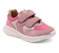 Sneaker BISGAARD "yuki glitter Weite: normal", Damen, Gr. 34, blush glitter, Leder, Textil, Glitzer, colorblocking, Schuhe Sneaker, Freizeitschuh, Mädchen Schuh mit Klett, Größenschablone zum Download